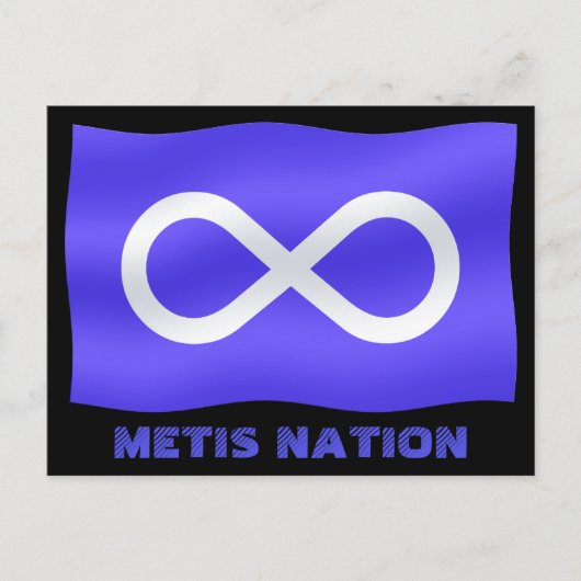 Metis Flag Briefkaarten Metis First Nations Cards (Voorkant)