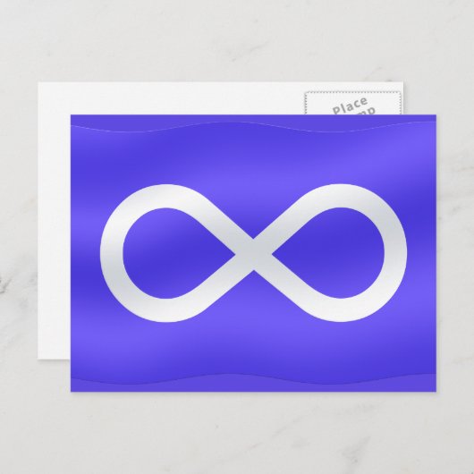 Metis Flag Briefkaarten Metis First Nations Kaarte (Voorkant / Achterkant)