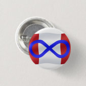 Metis Flag Button Native Art Metis Flag Button (Voorkant /achterkant)