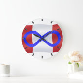 Metis Flag Clock Canadian Mets Flag Wall Clock Grote Klok (Huis)