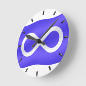 Metis Flag Clock First Nat Flag Wall Clock Ronde Klok (Hoek)