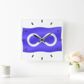 Metis Flag Clock First Nat Flag Wall Clock Vierkante Klok (Huis)