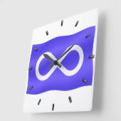 Metis Flag Clock First Nat Flag Wall Clock Vierkante Klok (Hoek)