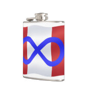Metis Flag Flask op maat gesneden Metis Drink Kolv Heupfles (Links)