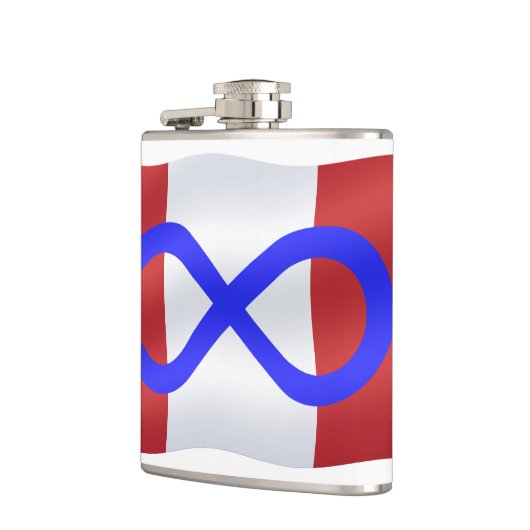 Metis Flag Flask op maat gesneden Metis Drink Kolv Heupfles (Links)