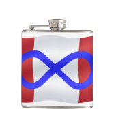 Metis Flag Flask op maat gesneden Metis Drink Kolv Heupfles (Voorkant)