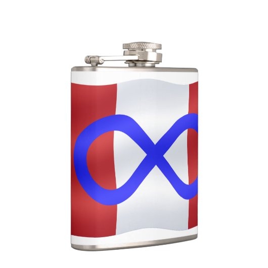 Metis Flag Flask op maat gesneden Metis Drink Kolv Heupfles (Rechts)