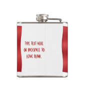 Metis Flag Flask op maat gesneden Metis Drink Kolv Heupfles (Achterkant)