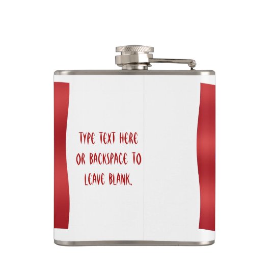 Metis Flag Flask op maat gesneden Metis Drink Kolv Heupfles (Achterkant)