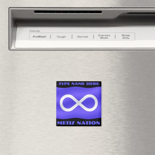 Metis Flag Fridge Magnet Personalized Metis Magnet (Insitu (Vaatwasser))