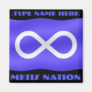 Metis Flag Fridge Magnet Personalized Metis Magnet
