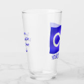 Metis Flag Glasses Metis Art Glass Personalize Glas (Rechts)