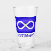 Metis Flag Glasses Metis Art Glass Personalize Glas (Voorkant)