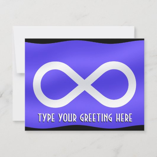 Metis Flag Invitalized Metis Art Kaart (Voorkant)