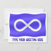 Metis Flag Invitalized Metis Art Kaart (Voorkant)