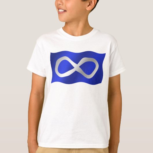 Metis Flag Kinder T-shirt First Nation Art T-shirt (Voorkant)