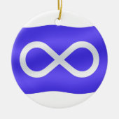 Metis Flag Ornament First Nations Keepsakes (Voorkant)
