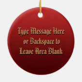 Metis Flag Ornament Personalized Tribal Decoration (Achterkant)