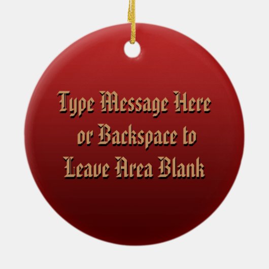 Metis Flag Ornament Personalized Tribal Decoration (Achterkant)