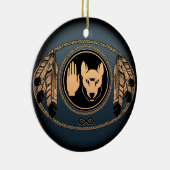 Metis Flag Ornament Personalized Tribal Decoration (Rechts)