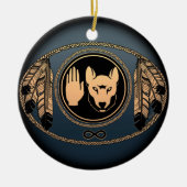 Metis Flag Ornament Personalized Tribal Decoration (Voorkant)