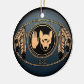 Metis Flag Ornament Personalized Tribal Decoration (Links)