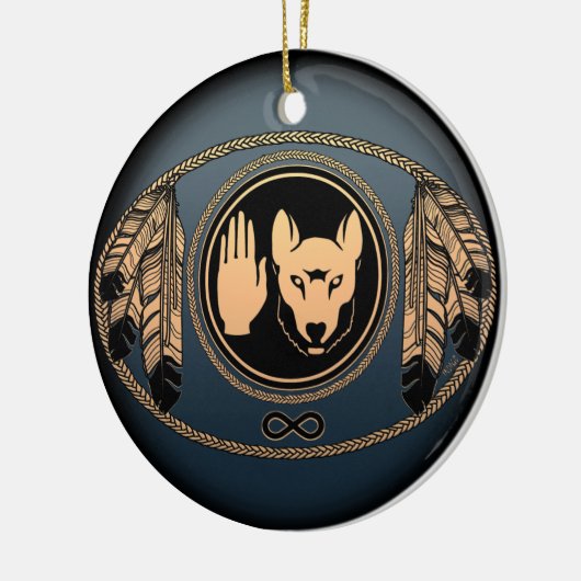 Metis Flag Ornament Personalized Tribal Decoration (Links)