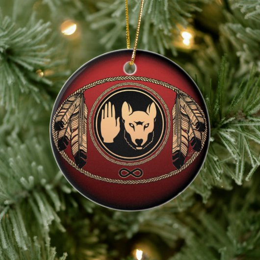 Metis Flag Ornament Personalized Tribal Decoration (Boom)