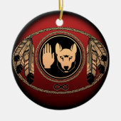 Metis Flag Ornament Personalized Tribal Decoration (Voorkant)