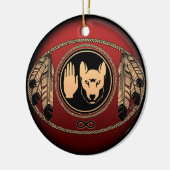 Metis Flag Ornament Personalized Tribal Decoration (Links)