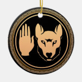 Metis Flag Ornament Personalized Tribal Decoration (Voorkant)