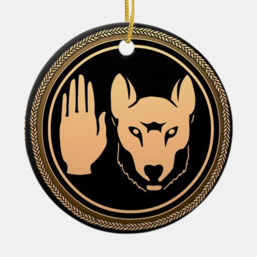 Metis Flag Ornament Personalized Tribal Decoration (Voorkant)