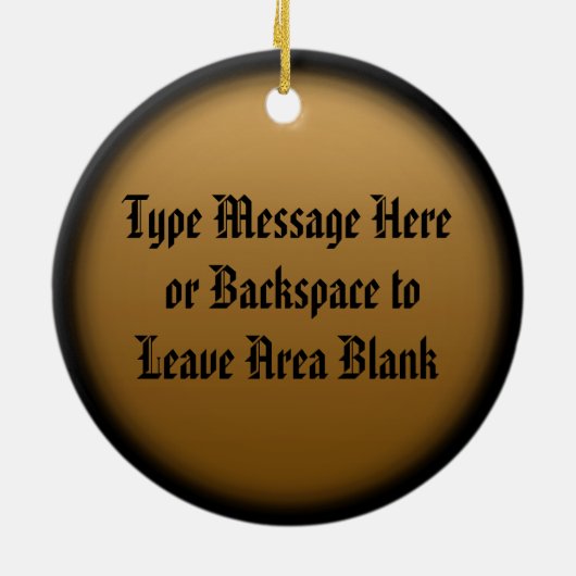 Metis Flag Ornament Personalized Tribal Decoration (Achterkant)