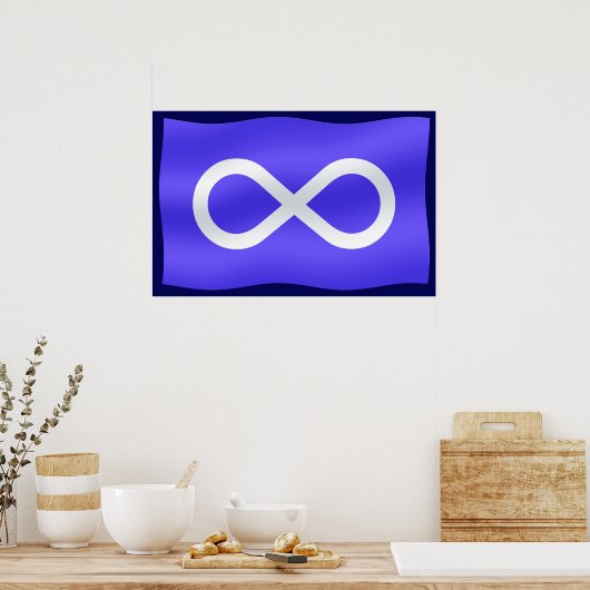 Metis Flag Poster Metis Flag Poster Prints Gifts (Keuken)