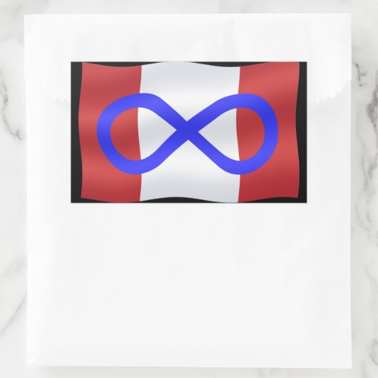 Metis Flag Stickers Canadian Metis Sticker (Tas)