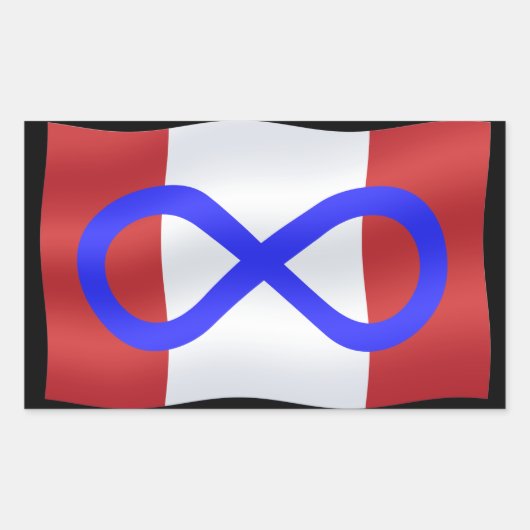 Metis Flag Stickers Canadian Metis Sticker (Voorkant)