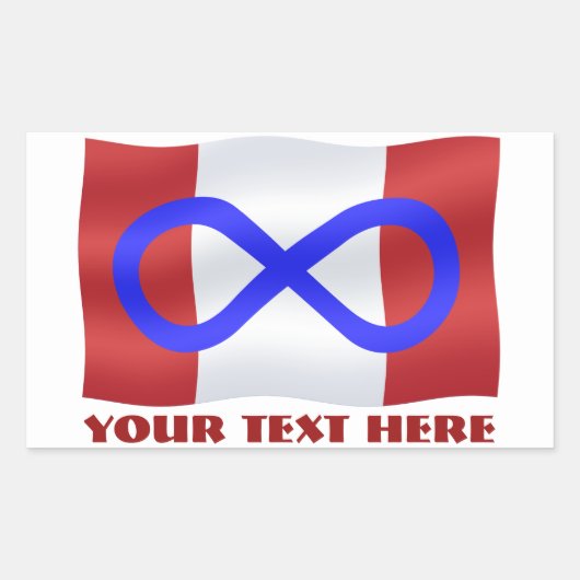 Metis Flag Stickers Personalized Metis Canada Gift (Voorkant)