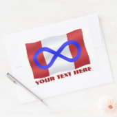 Metis Flag Stickers Personalized Metis Canada Gift (Envelop)