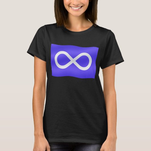Metis Flag Vrouwen Organisch First NationT-shirt T-shirt (Voorkant)
