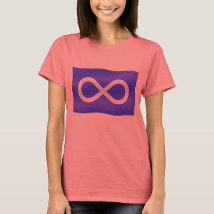 Metis Flag Womens T-shirt Biologisch First NationT