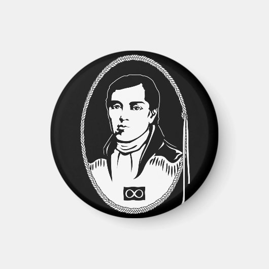 Metis Fridge Magnet Metis Hero Cuthbert Grant Gift (Voorkant)