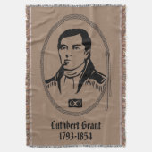 Metis Hero Blanket Cuthbert Grant Throw Blankets Deken (Voorkant Verticaal)