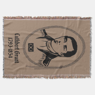 Metis Hero Blanket Cuthbert Grant Throw Blankets Deken