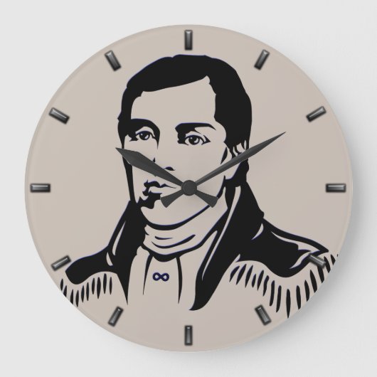 Metis Hero Clock Metis Leader Cuthbert Grant Clock Grote Klok (Voorkant)