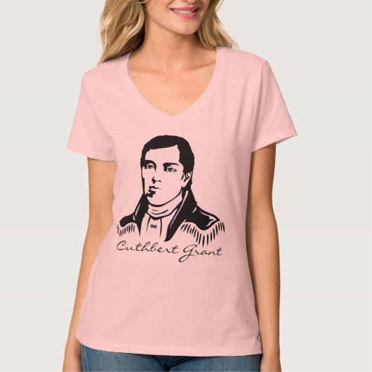 Metis Hero Shirten Cuthbert Grant Metis T-shirts (Voorkant)