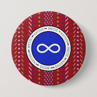 Métis inheemse kunst ronde button 7,6 cm