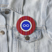 Métis inheemse kunst ronde button 7,6 cm (In situ)
