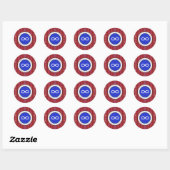 Métis inheemse ronde sticker (Vel)