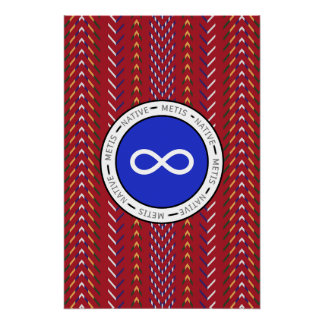 Métis inheemse sjaal perfect poster