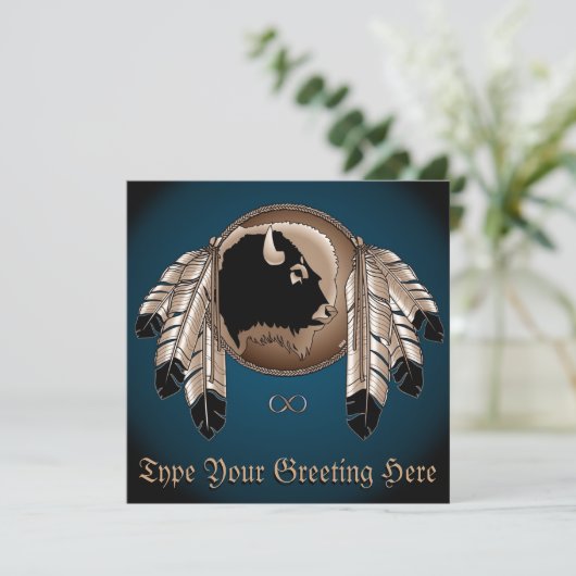 Metis Invitalized Native Art Kaarten (Staand voorkant)